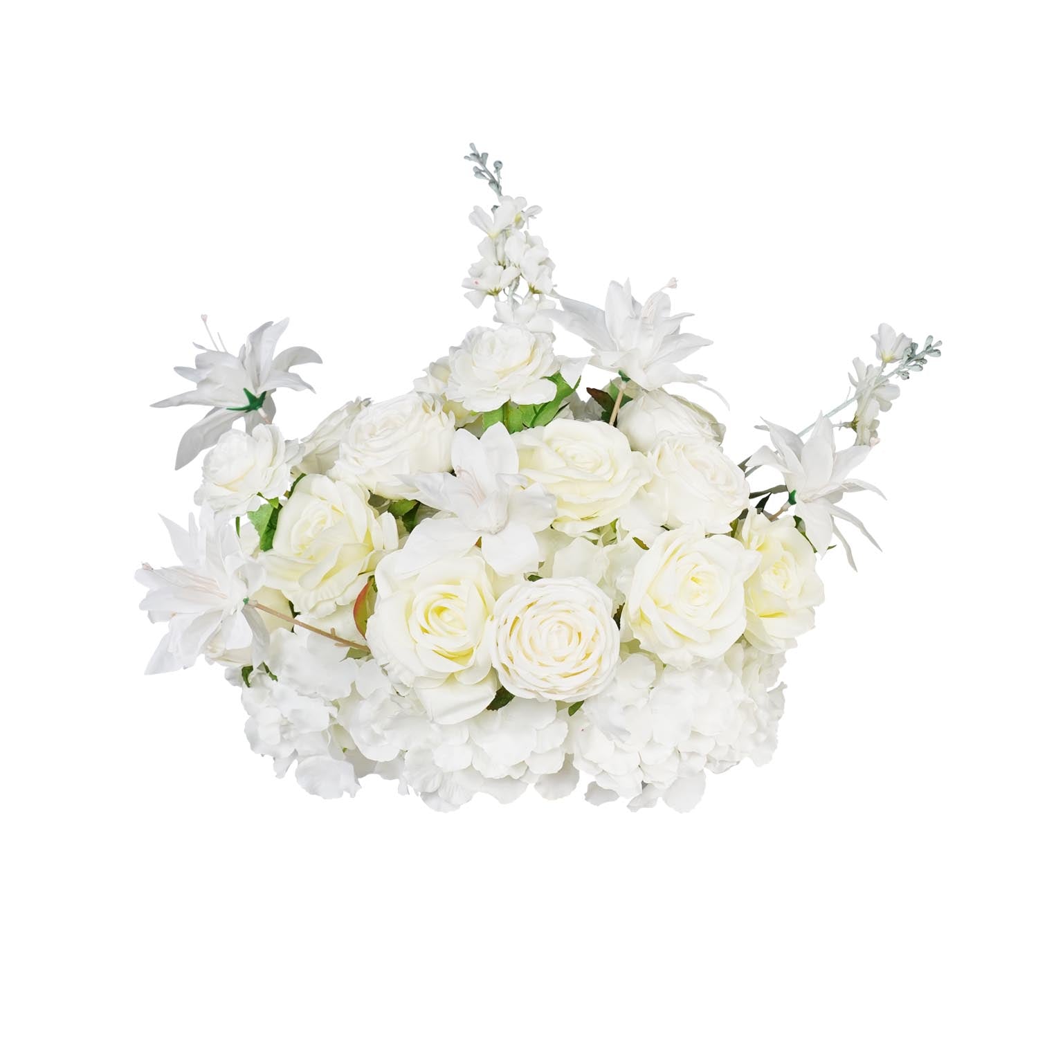 35cm Half-Sphere White Floral Arrangement 7 picture